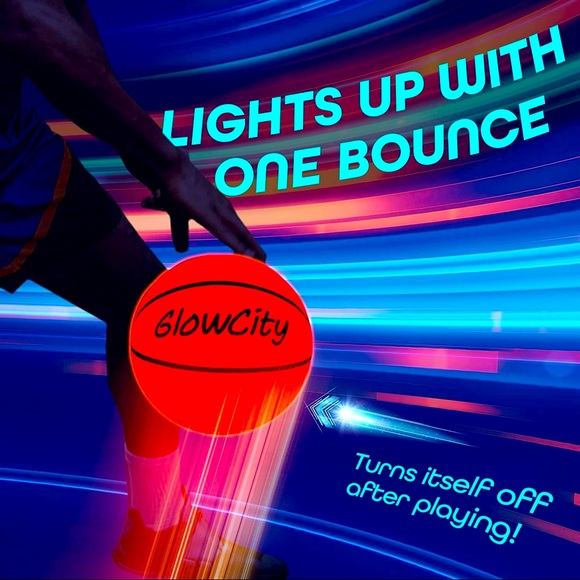 GLOWCITY Nylon wound NO. 7 Basketball Official Size and Weight  GENTLY USED - Picture 8 of 10